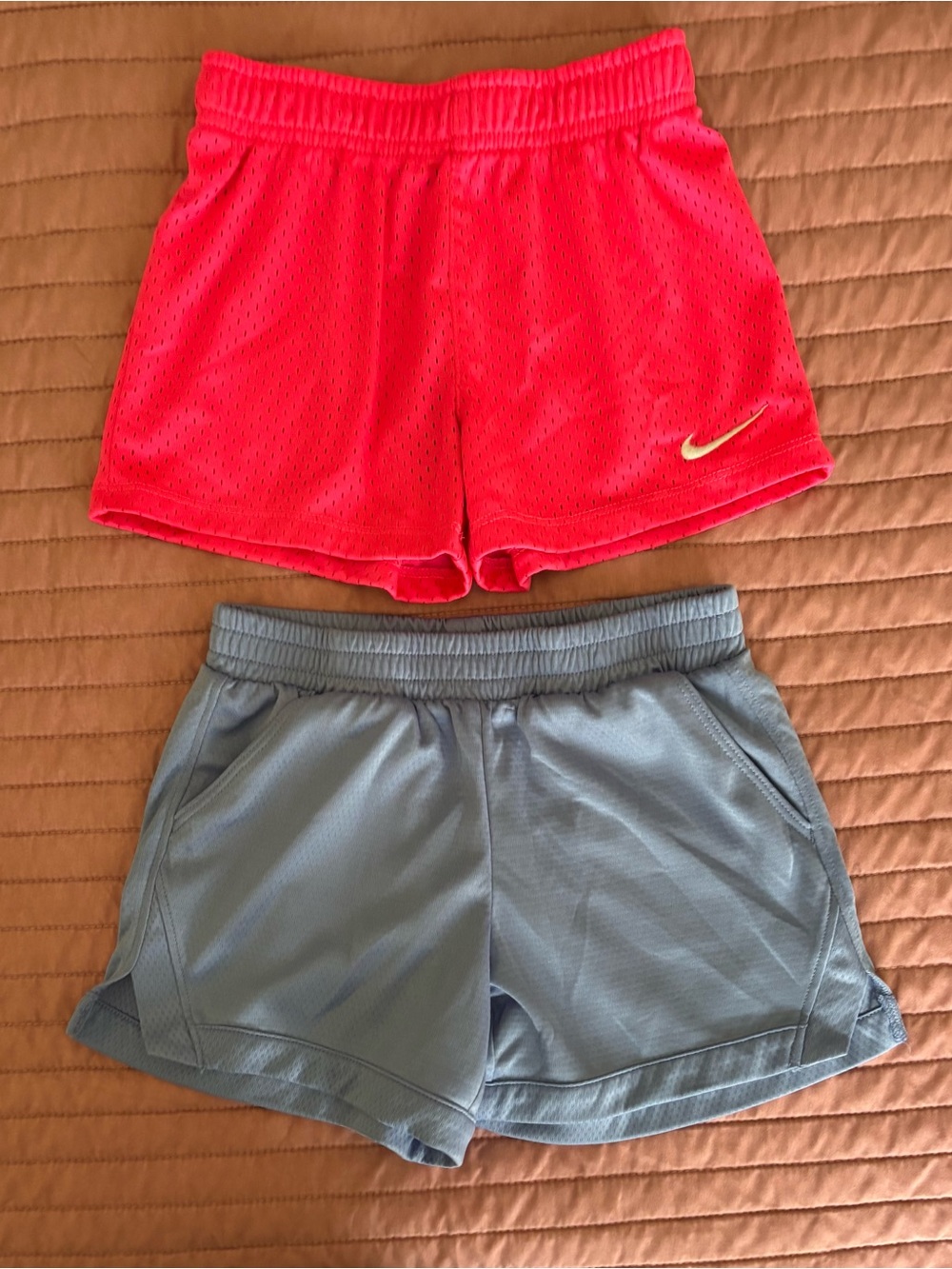 Nike Pink Mesh & Athletic Works Light Blue Mesh Athletic Shorts